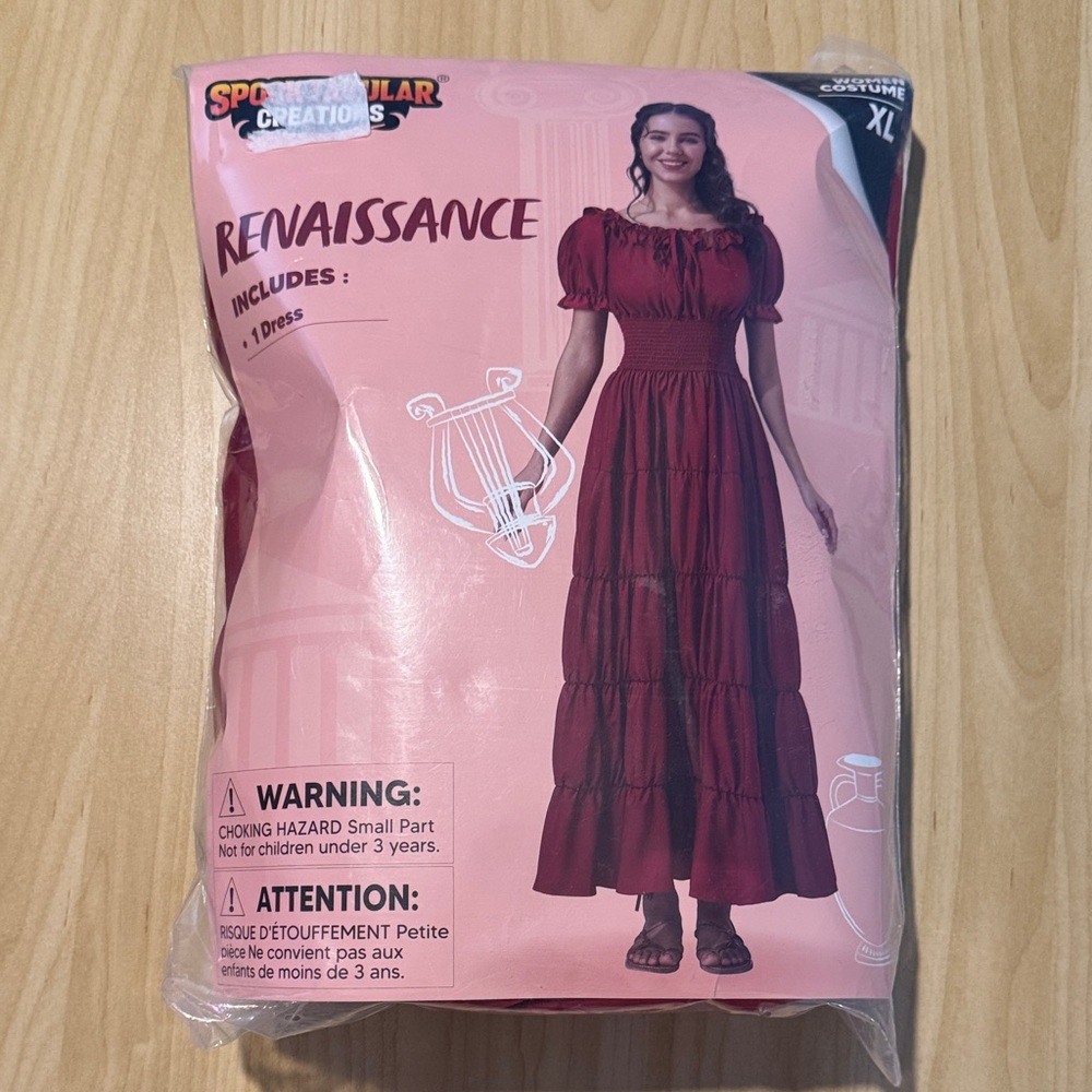 Renaissance Maxi Dress - Deep Red